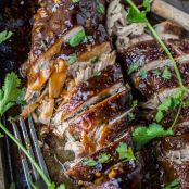 Asian Pork Tenderloin with Ginger Glaze (Slow Cooker)